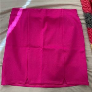 hot pink pencil skirt
